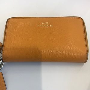 Tangerine Coach wallet